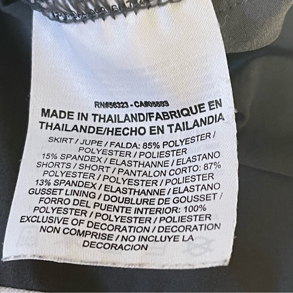 Nike Dri-Fit Gray Golf Skort size medium EUC back pocket air venting - Picture 11 of 14